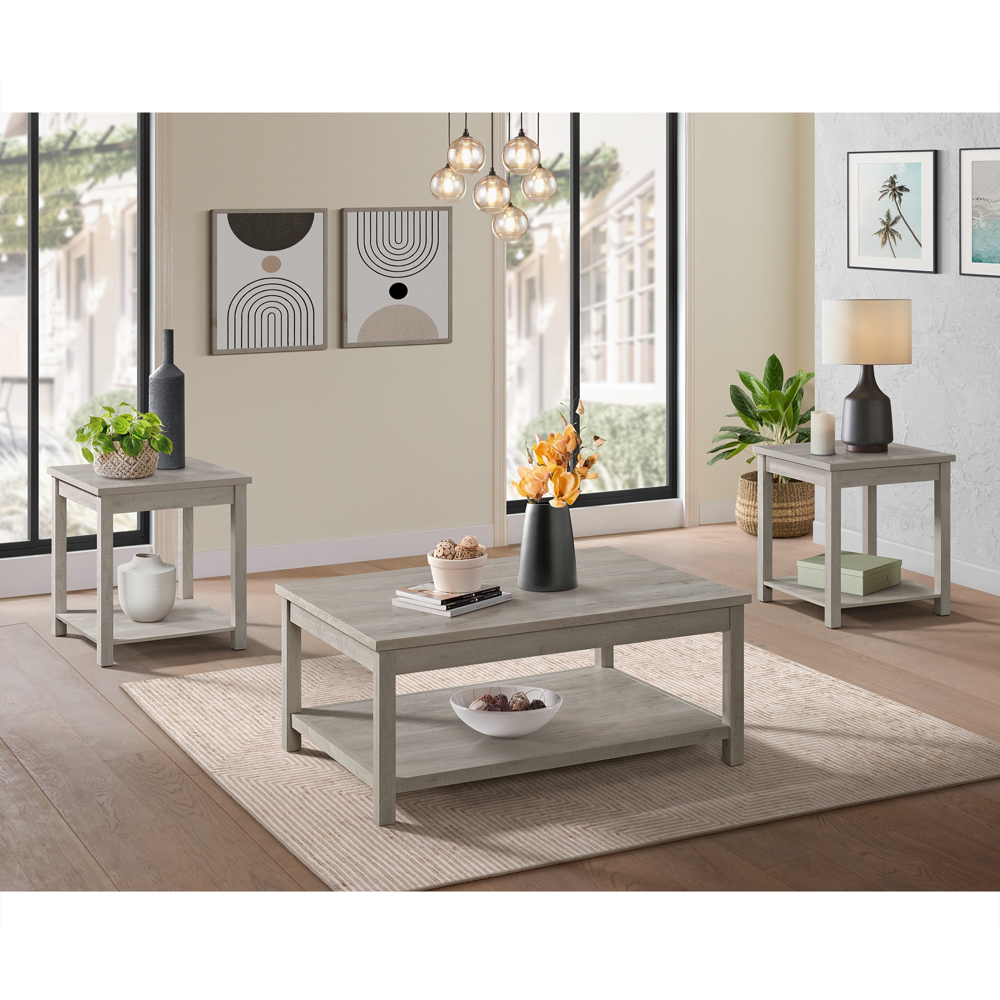 Elements International Living Room Eleanor (3 pack) Elements